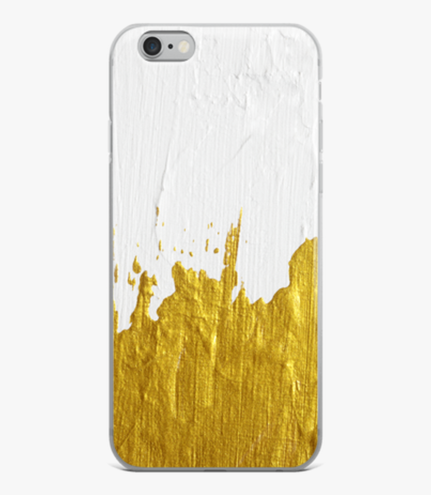 Gold Paint On White Iphone Case - Mobile Phone Case, HD Png Download, Free Download