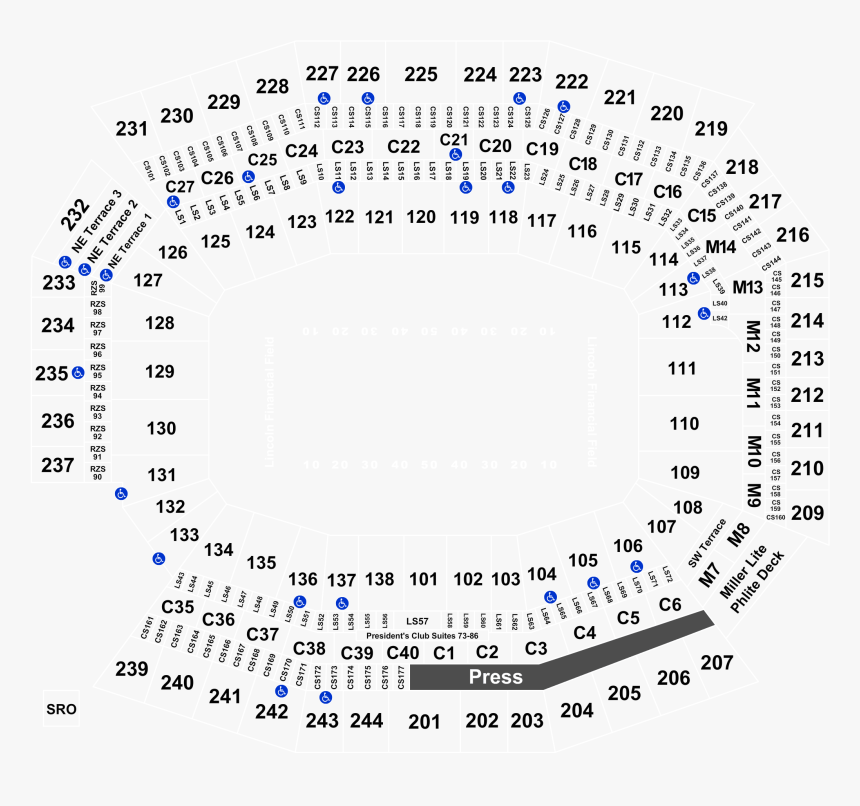 Lincoln Financial Field Seating Monster Jam, HD Png Download, Free Download