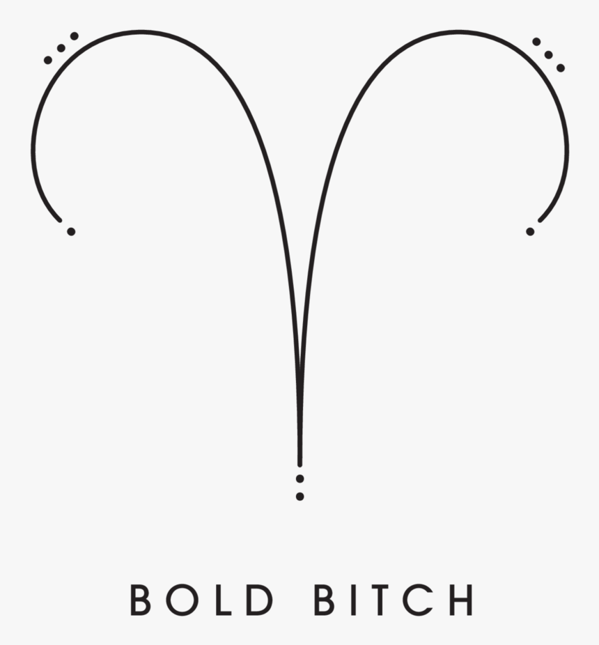 Bitchts Avantgarde Black-01 Aries Printfile Front - Line Art, HD Png Download, Free Download