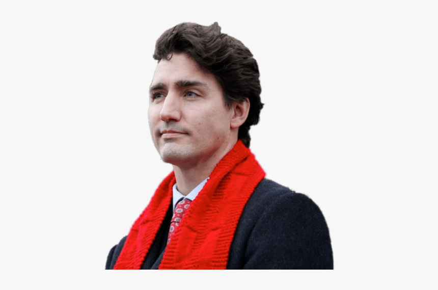 Justin Trudeau Wearing Red Scarf - Justin Trudeau Png, Transparent Png, Free Download