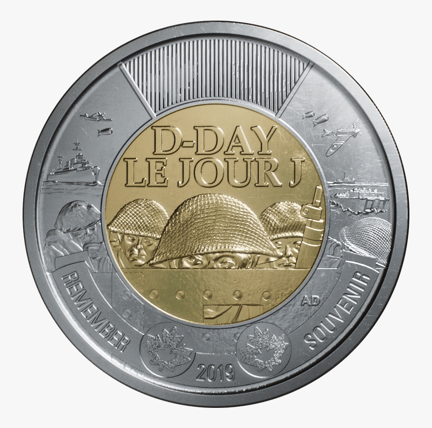 D Day Coin Canadian Mint, HD Png Download, Free Download