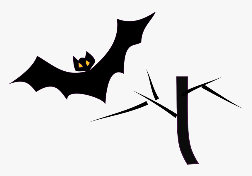 Bats Clipart Black And White, HD Png Download, Free Download