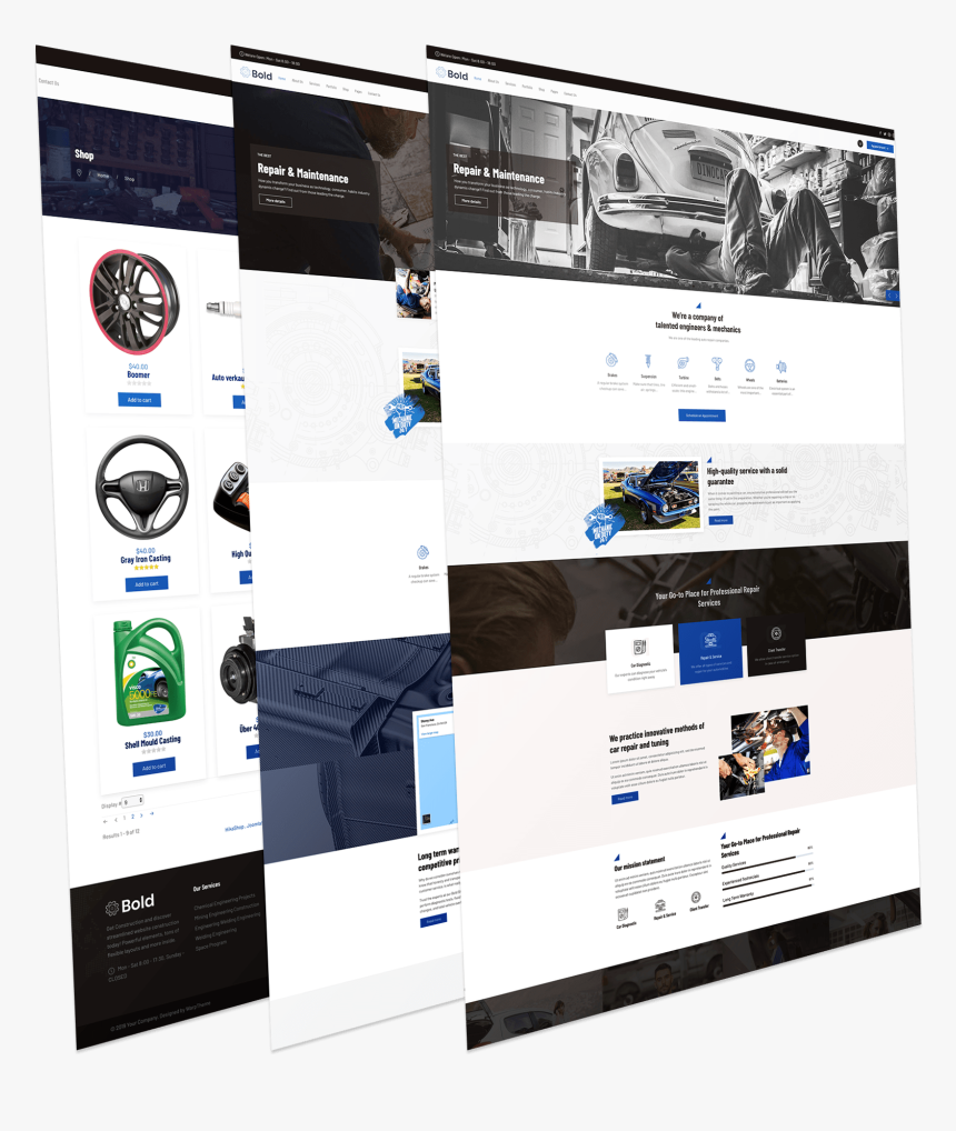 Car Mechanic Joomla Template - Online Advertising, HD Png Download, Free Download