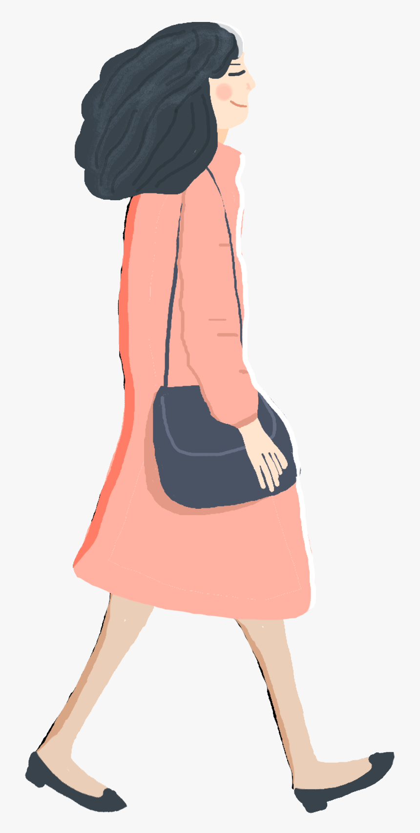 Winter Cartoon Woman Character Png And Psd - Fashion Illustration, Transparent Png, Free Download