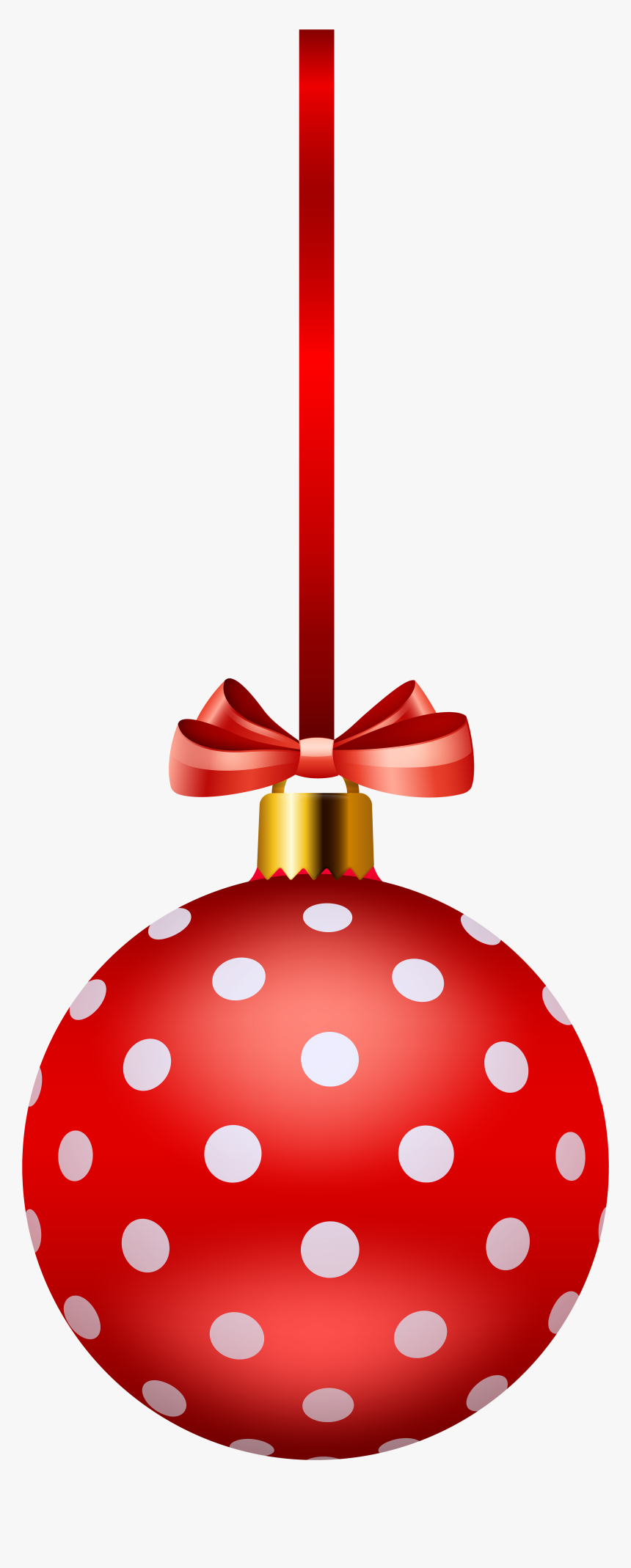 Christmas Ornaments Clipart Polka Dot - Christmas Bulbs Clipart, HD Png ...