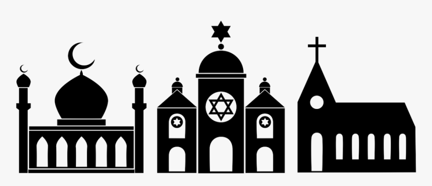 Clipart Church Mosque - Synagogue Vs Mosque Vs Church, HD ...