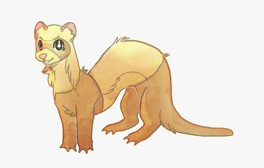 Ferret Cutie By Meritferret-d9wunag - Cartoon, HD Png Download, Free Download