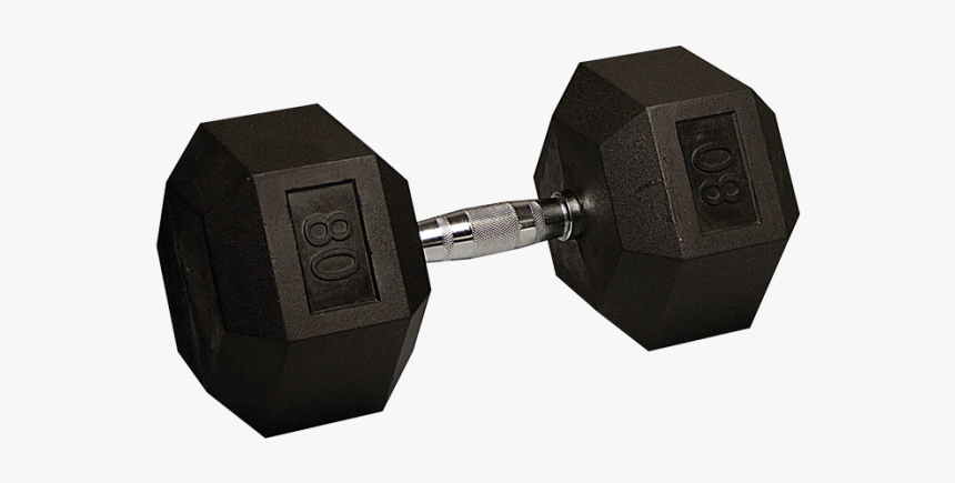 75 Lbs Rubber Hex Dumbbells, HD Png Download, Free Download