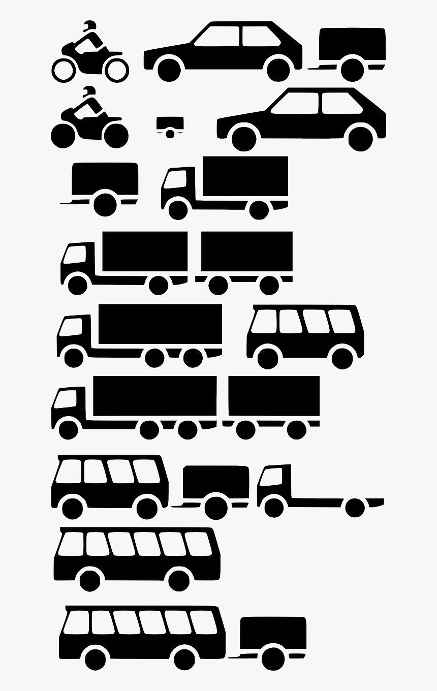 Car Vehicle Truck Silhouette - Free Clipart Vehicle Silhouette, HD Png Download, Free Download