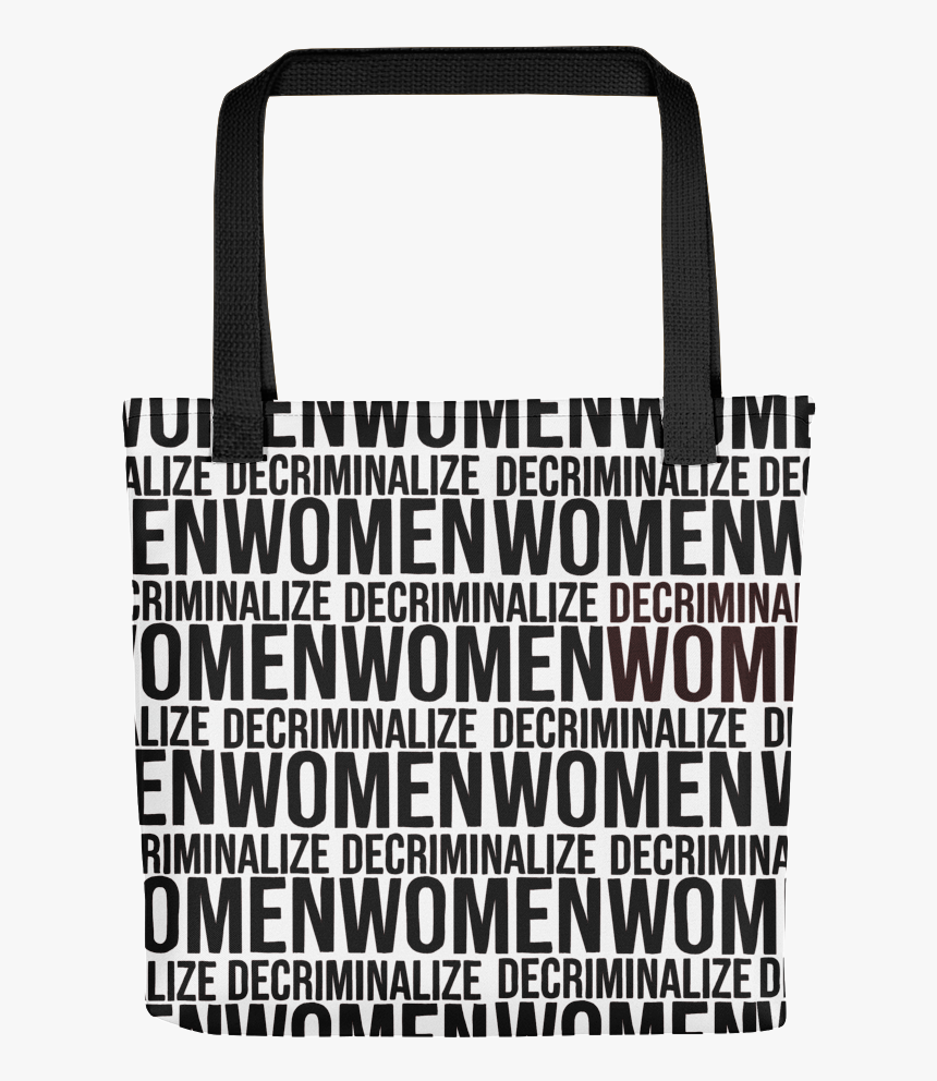 Decriminalize Women Black Repeating Mockup Mockup Black - Tote Bag, HD Png Download, Free Download