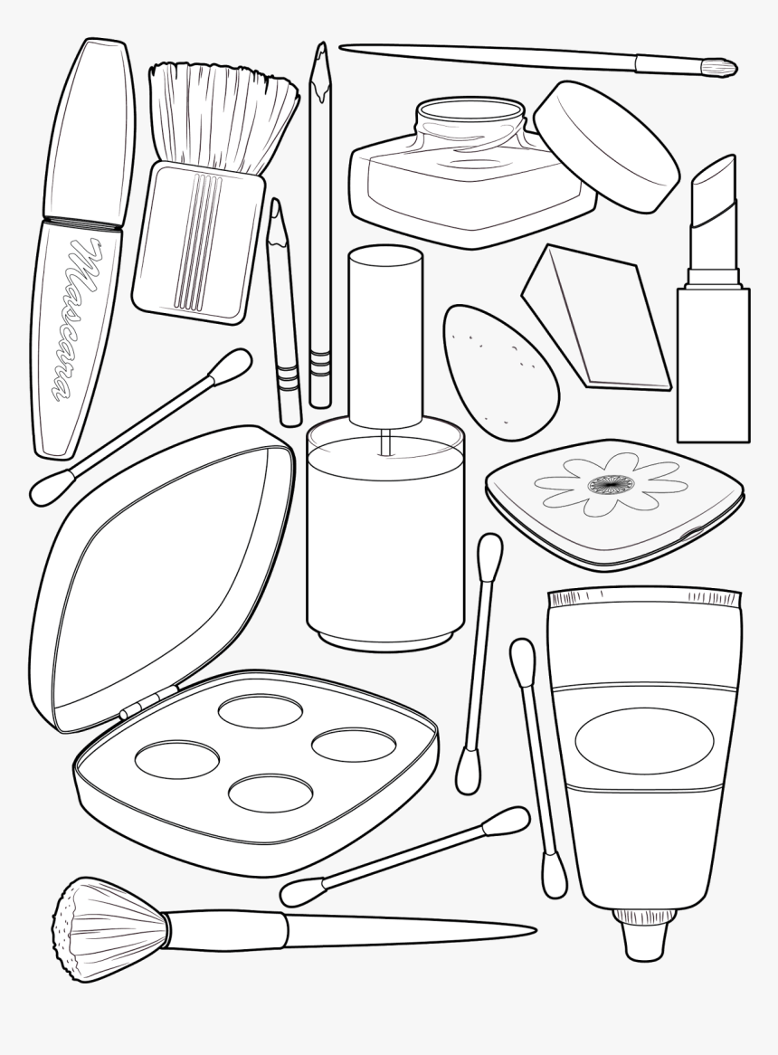 Transparent Tumblr Png Coloring Pages - Косметика Раскраска, Png ...