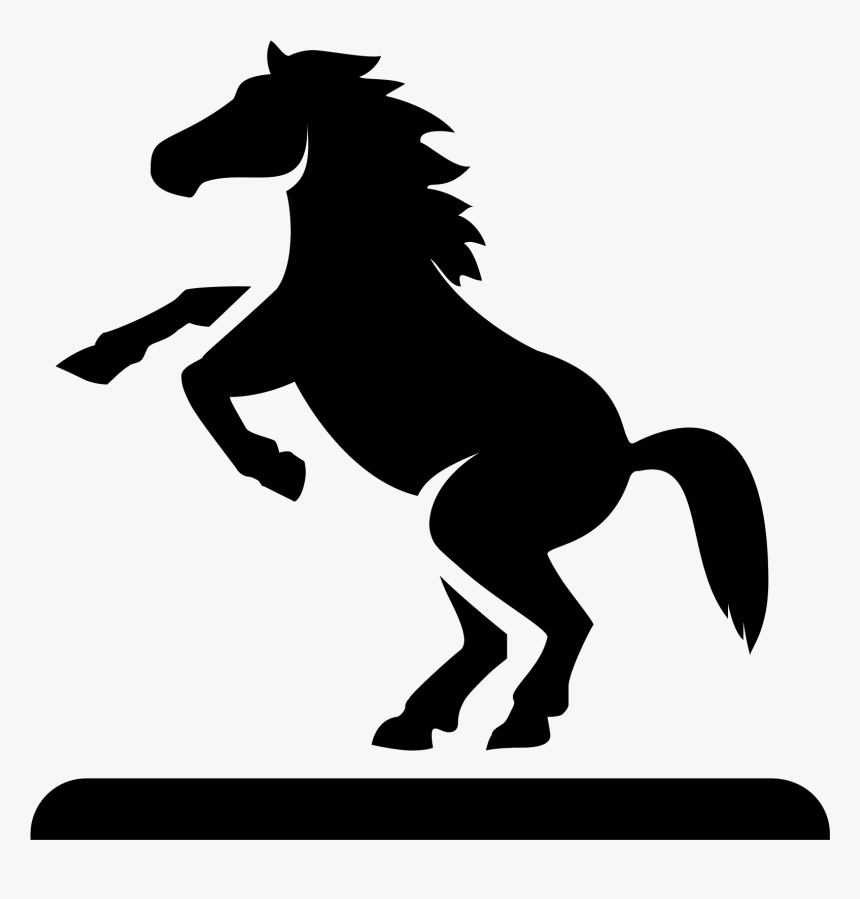 Png Clipart White Horse Hind Legs - Horse Picture For Silhouette, Transparent Png, Free Download
