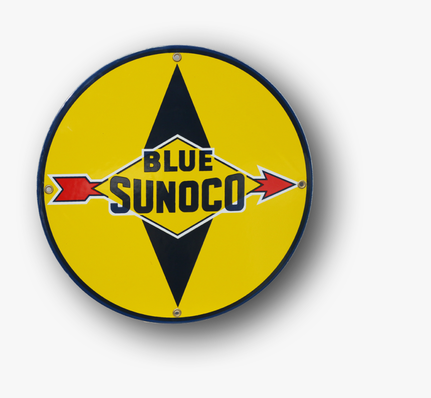 Blue Sunoco Porcelain - Sunoco, HD Png Download, Free Download