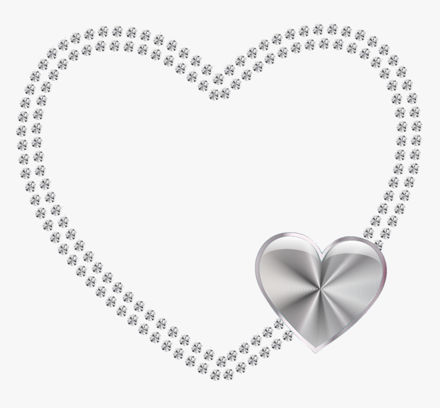 Mq Silver Diamond Diamonds Hearts Love Heart - Pattern Of Concentric Circles, HD Png Download, Free Download