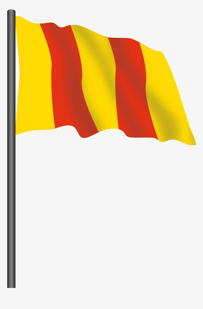 Motor Racing Flag - Red Yellow Flag Png, Transparent Png, Free Download