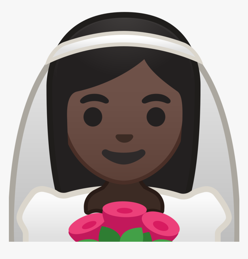 Bride With Veil Dark Skin Tone Icon - Bride Ico, HD Png Download, Free Download