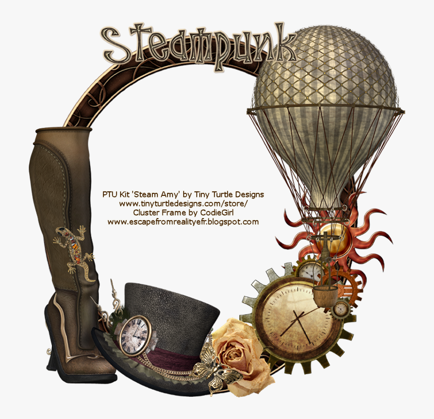 Steampunk Cluster Frame , Png Download - Steampunk Cluster Frames, Transparent Png, Free Download