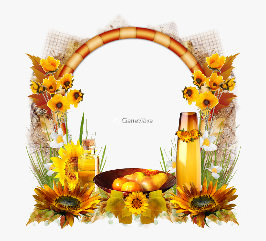 199379clustertournesol - Cluster Frame Png Genevieve, Transparent Png, Free Download