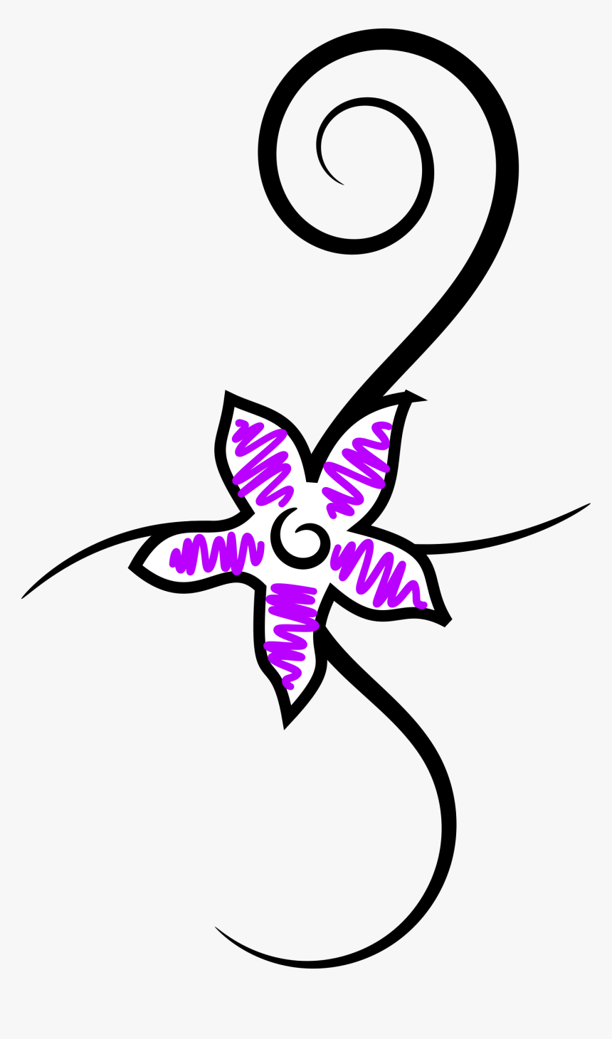 Flower Tattoo Clip Arts - Small Flowers Drawing, HD Png Download, Free Download