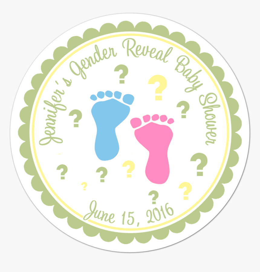 Gender Reveal Baby Feet Personalized Sticker - Personalized Halloween Stickers Free, HD Png Download, Free Download