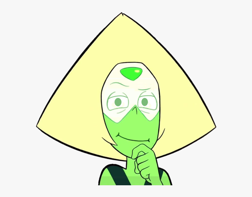 Green Yellow Vertebrate Head Cartoon Fictional Character - Peridot Steven Universe Head, HD Png Download, Free Download