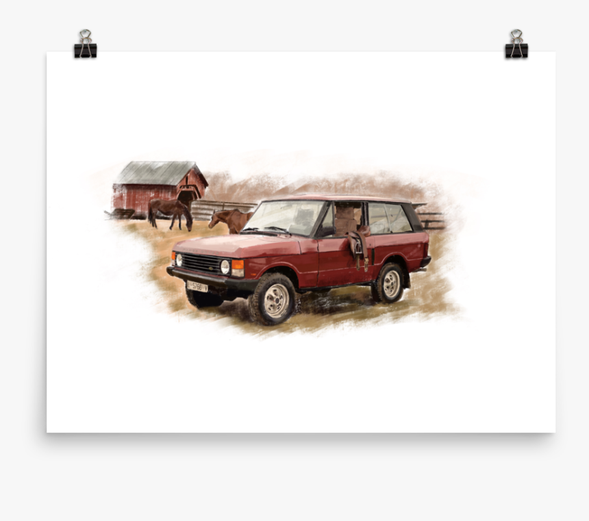 Range Rover Classic Mockup Transparent Transparent - First Generation Range Rover, HD Png Download, Free Download