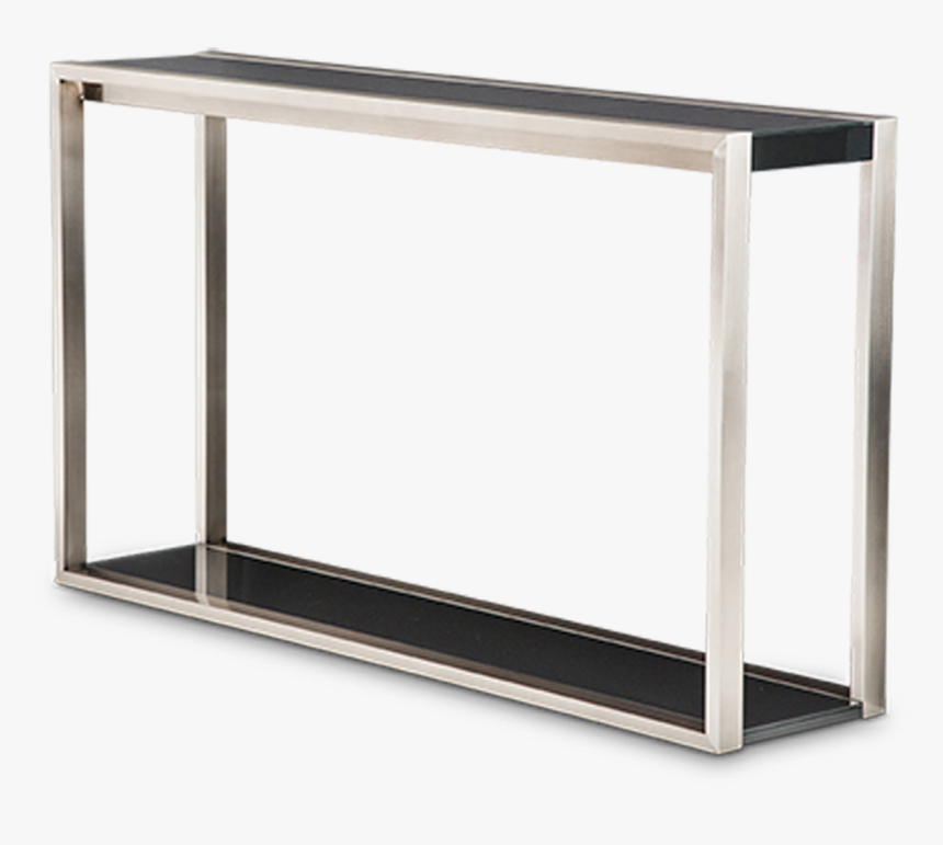 Modern Metal Frame Legs Black Rectangular Glass Top - Sofa Tables, HD Png Download, Free Download