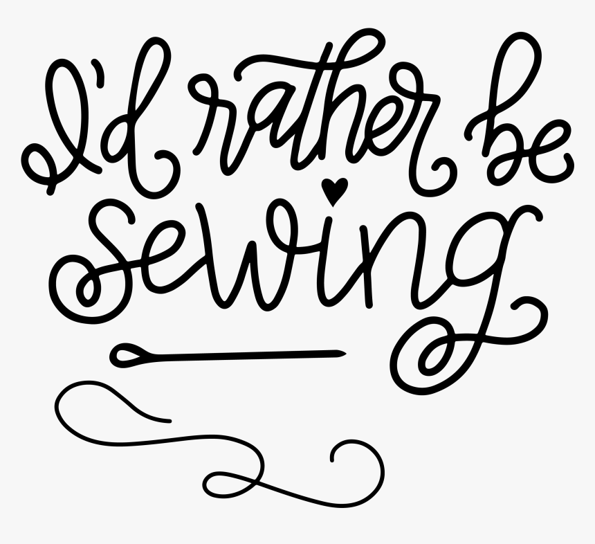 Cricut Sewing Machines Calligraphy Clip Art - Calligraphy, HD Png Download, Free Download