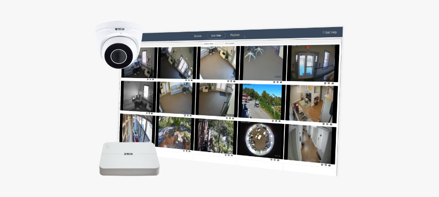 Scw Security Camera System - Home Security Camera Views, HD Png Download, Free Download