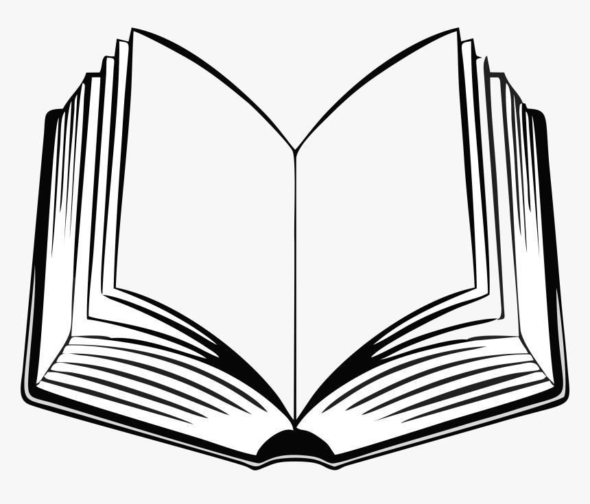 Book Cover Outline Clip Art - Make Open Book Drawing, HD Png Download ...