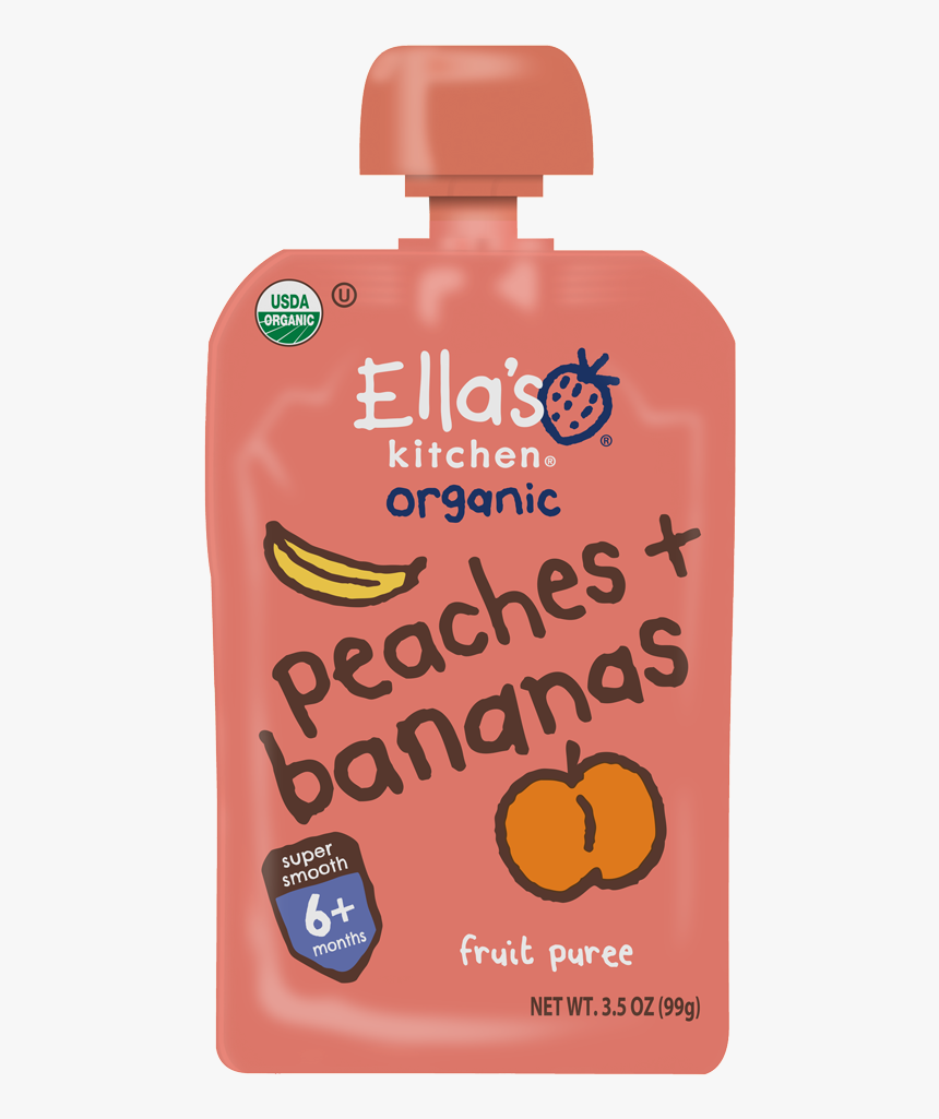 Ella"s Kitchen Peaches And Bananas - Natural Foods, HD Png Download, Free Download