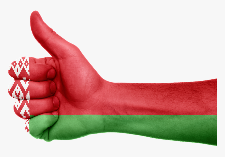 Belarus, Flag, Hand, National, Fingers, Patriotic - Интересные Факты О Беларуси, HD Png Download, Free Download