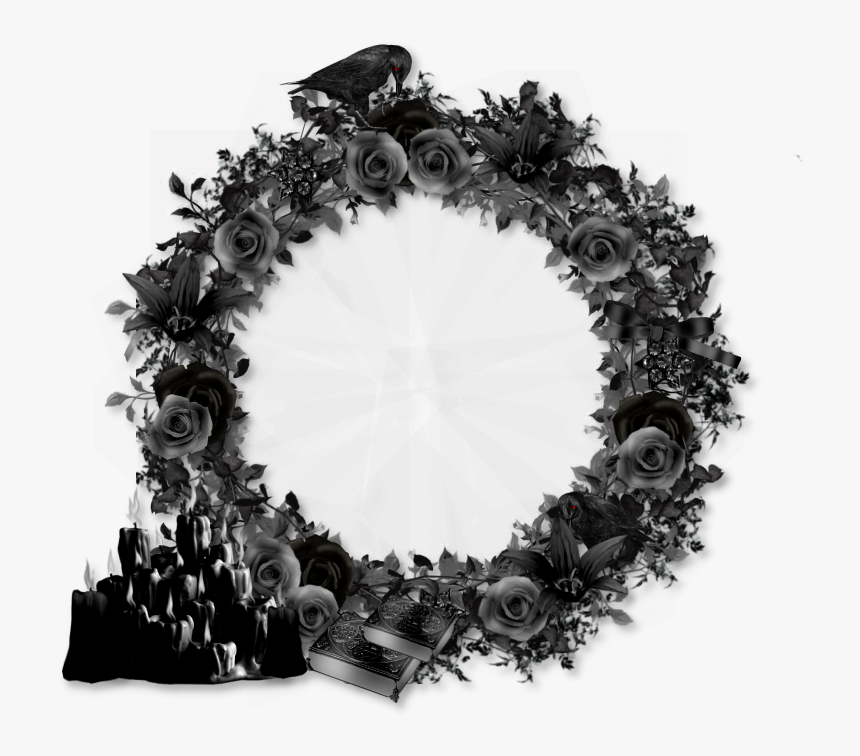 Cluster Frame A Goth - Transparent Gothic Circle Png, Png Download ...