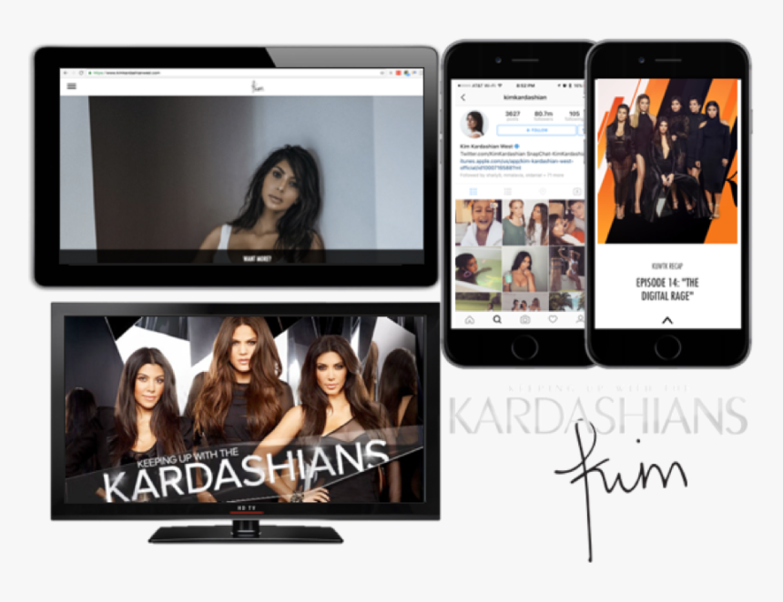 Kim Kardashian Across Channels - "keeping Up With The Kardashians" (2007), HD Png Download, Free Download