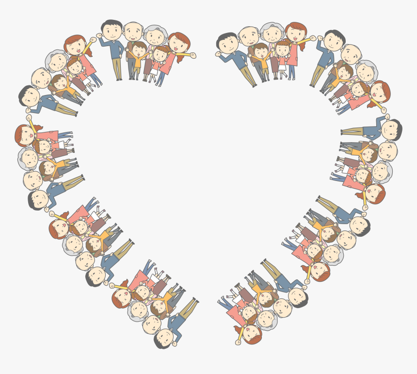 Multigenerational Family Heart Frame Clip Arts - Grand Mother Grand Father, HD Png Download, Free Download