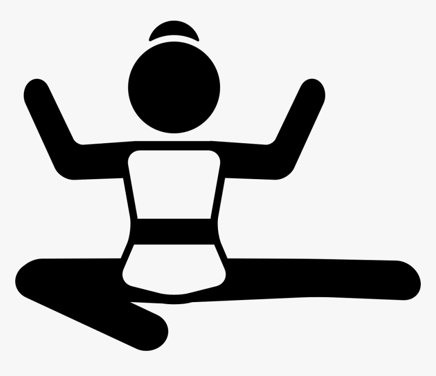 Girl Sitting On The Floor With Arms Up - Open Legs Icon, HD Png Download, Free Download