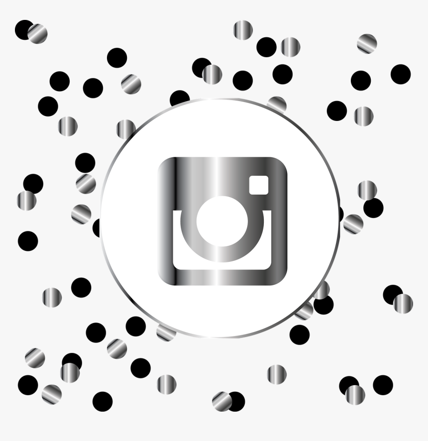Instagram Silver Icon Symbol Social Media Web Black And Gold Facebook Icon Hd Png Download Kindpng