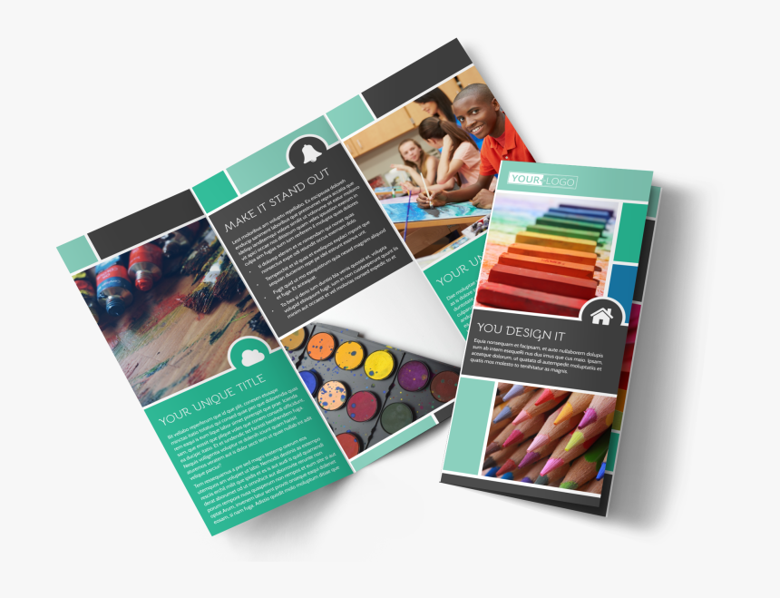 Art Supplies Brochure Template Preview - Flyer, HD Png Download, Free Download