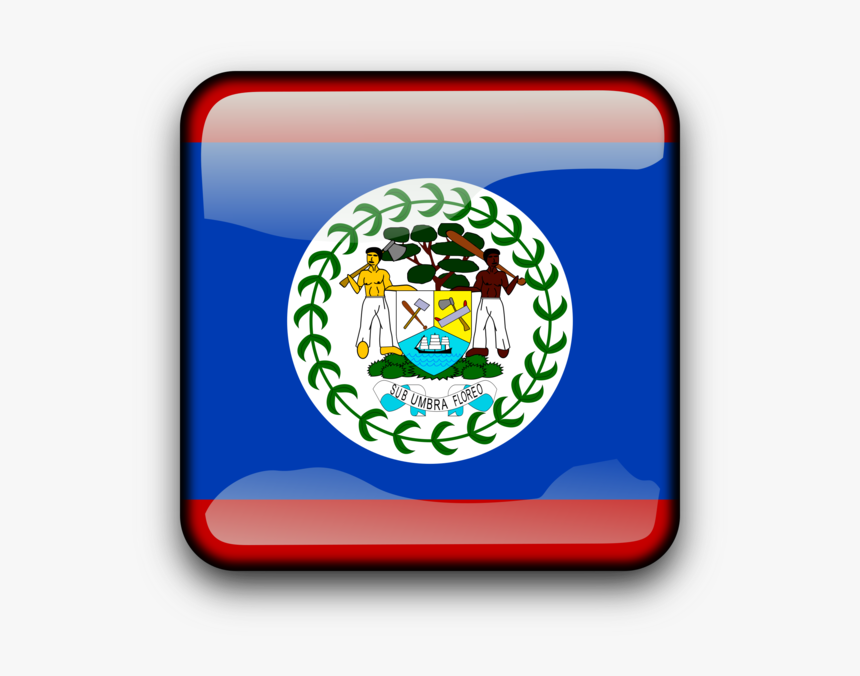 Ball,area,symbol - Drawing Belize Flag, HD Png Download, Free Download