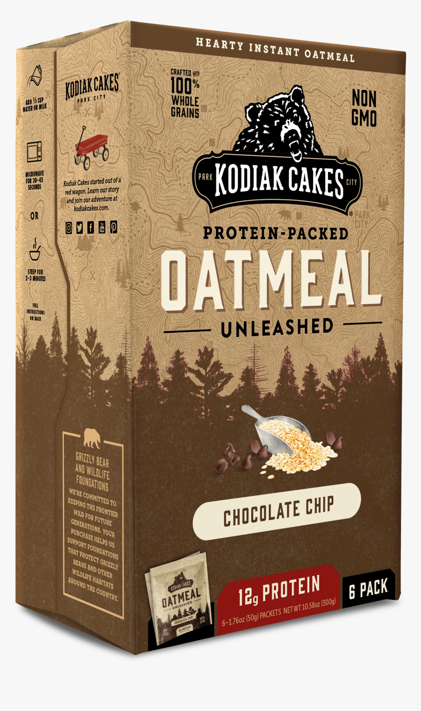 Chocolate Chip Oatmeal Packets - Kodiak Cakes Oatmeal, HD Png Download, Free Download