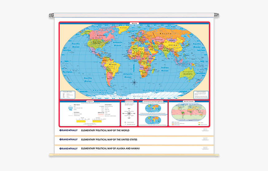 Rand Mcnally World Political Map, HD Png Download, Free Download