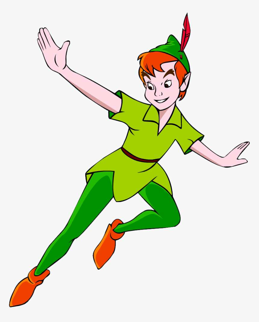 62 Peter Pan Clipart - Cartoon Peter Pan, HD Png Download - kindpng