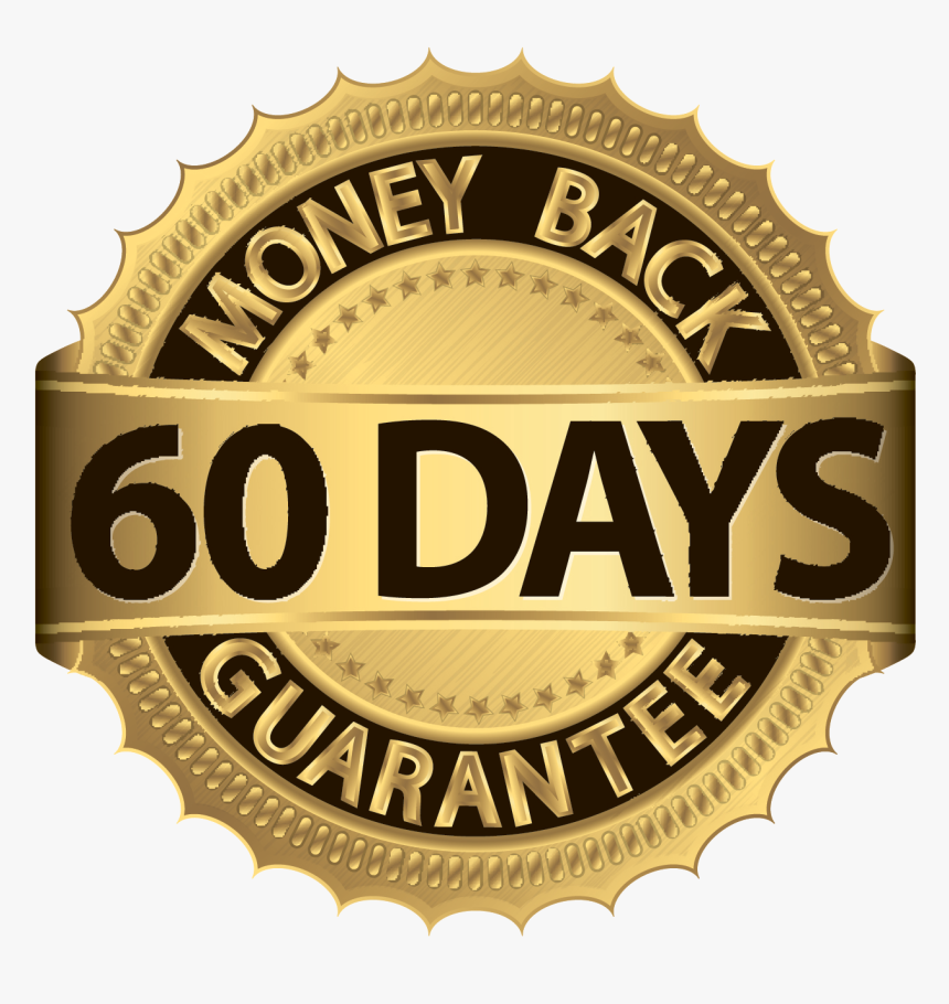 100% Satisfaction & 60 Day Money Back Guarantee - 60 Days Money Back Guarantee .png, Transparent Png, Free Download