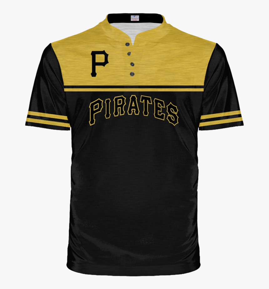 Pittsburgh Pirates Henley - Polo Shirt, HD Png Download - kindpng