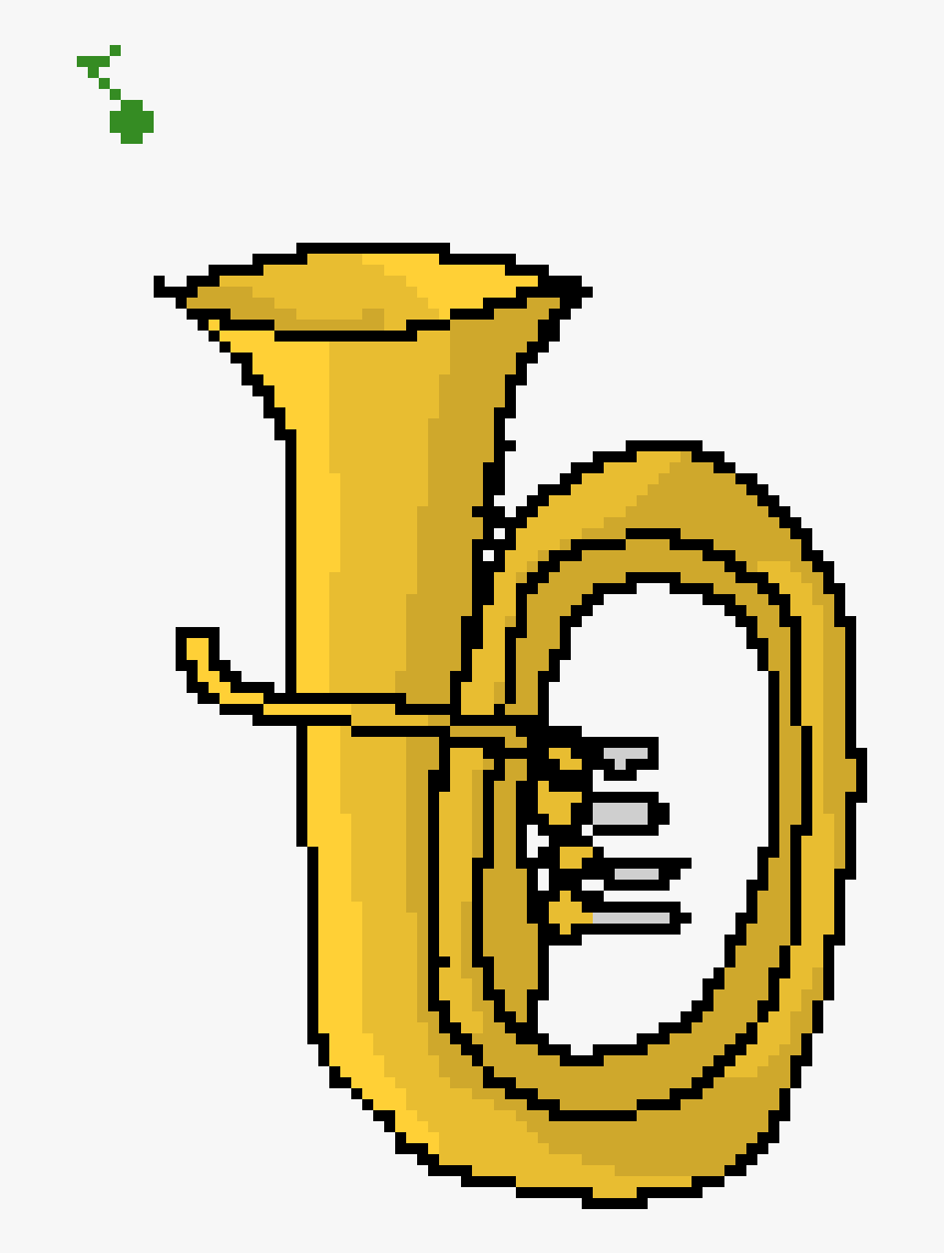 Tuba Pixel Art, HD Png Download, Free Download