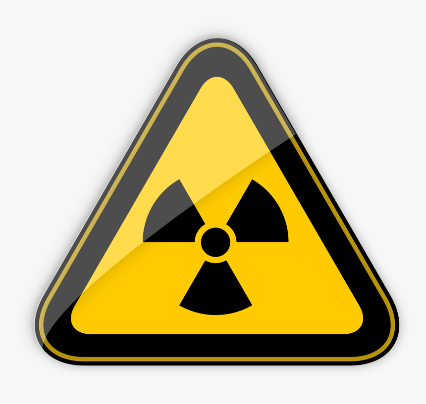 Radiation Hazard Warning Sign Png Clipart - Radiation Symbol, Transparent Png, Free Download