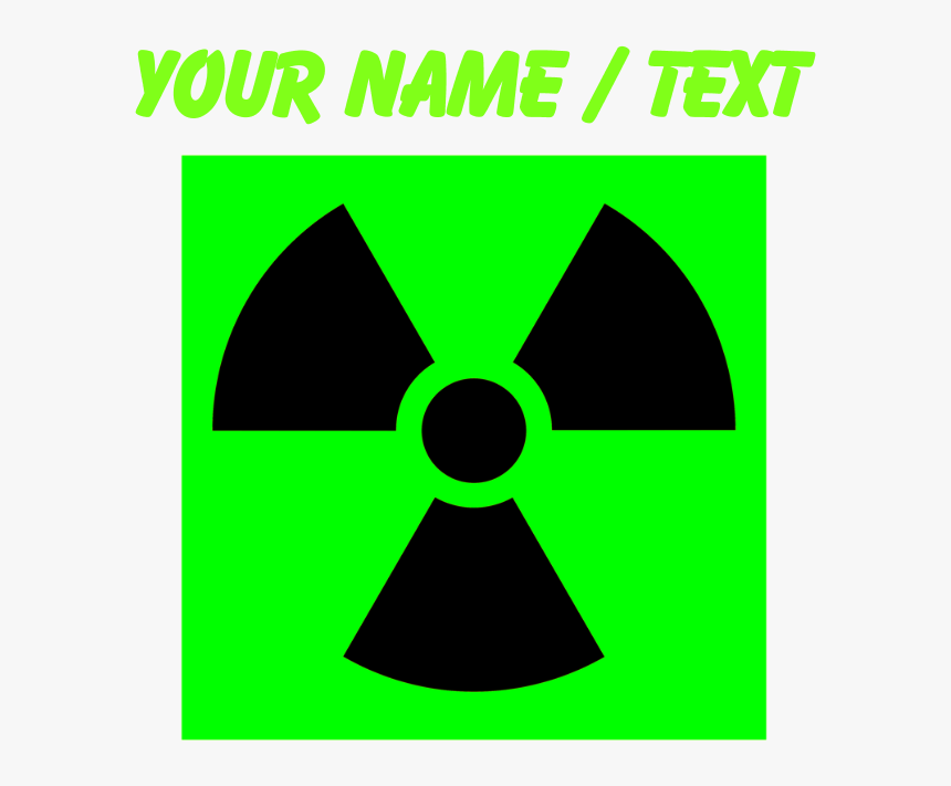 Custom Green Radioactive Sign Mousepad, HD Png Download, Free Download