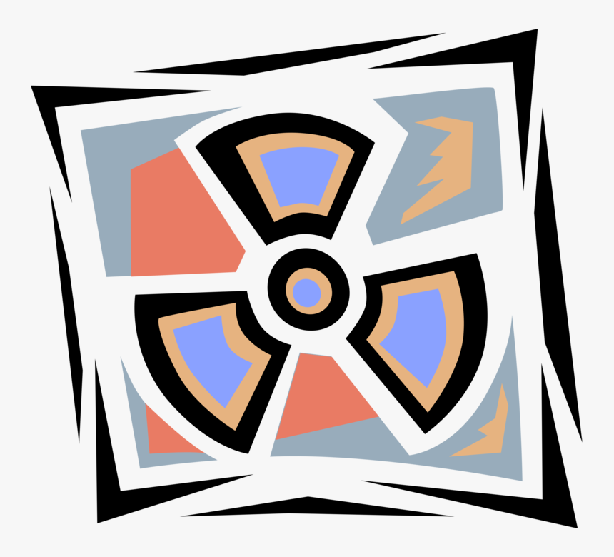 Vector Illustration Of Nuclear Fallout Radioactive - Emblem, HD Png Download, Free Download