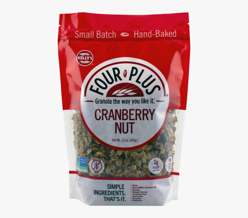 Four Plud Kelly's Granola Cranberry Nut, HD Png Download, Free Download