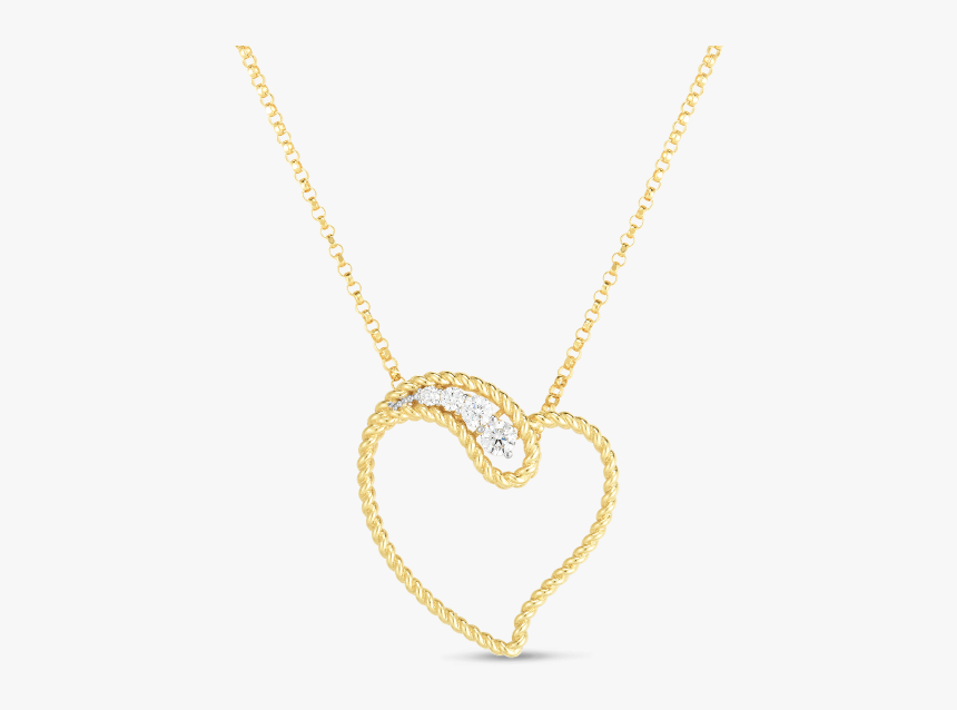 Roberto Coin Byzantine Barocco 18k Gold Open Heart - Locket, HD Png Download, Free Download